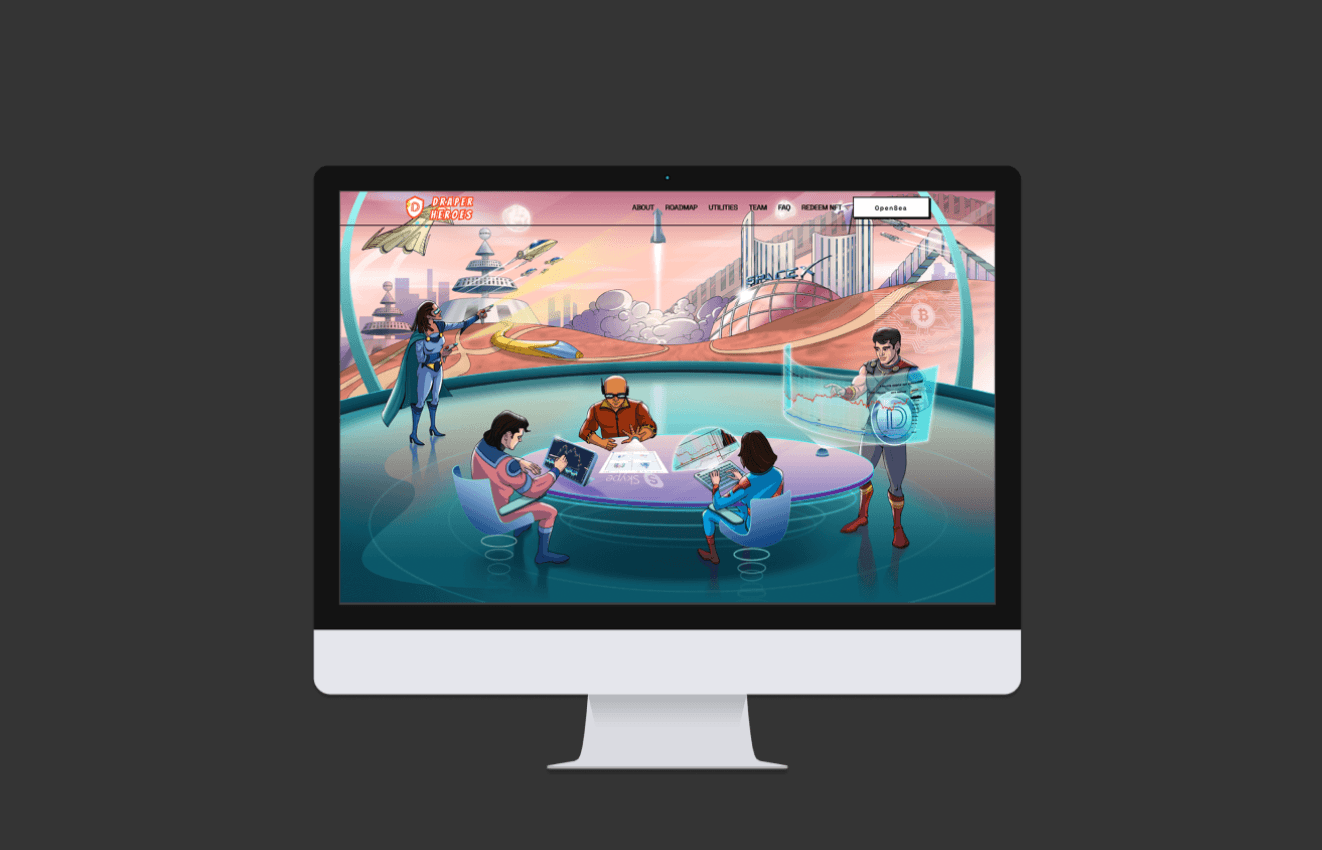 Draper Heroes Flag Ship NFTs case study preview